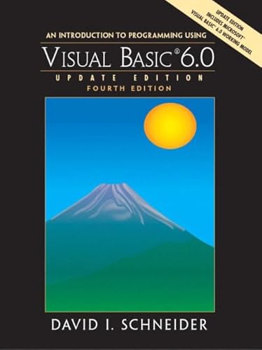 Imagen de archivo de An Introduction to Programming with Visual Basic 6.0: Update Edition (Pie) a la venta por AwesomeBooks