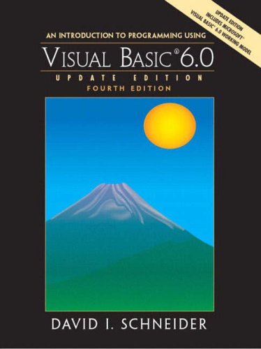 9780131219182: Introduction to Programming with Visual Basic 6.0, Update Edition, An:International Edition