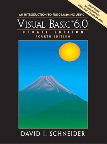 9780131219182: An Introduction to Programming with Visual Basic 6.0, Update Edition: International Edition