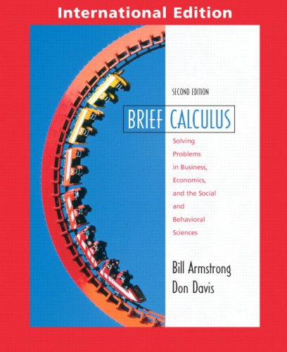 9780131219762: Brief Calculus with Applications: International Edition