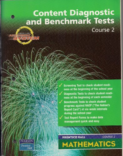 9780131221086: Content Diagnostic and Benchmark Tests Course 2