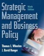 Beispielbild fr Strategic Management and Business Policy International Edition zum Verkauf von medimops