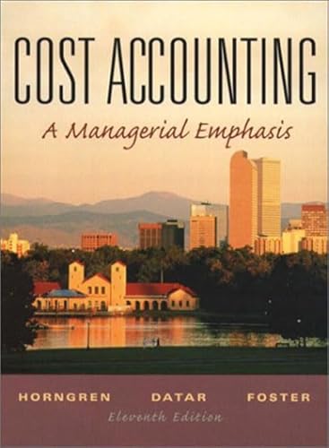 9780131225886: Cost Accounting: International Edition