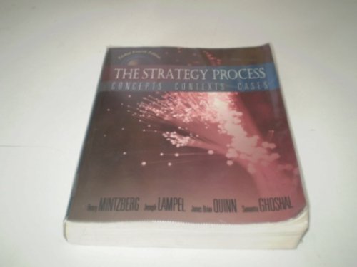 Beispielbild fr The Strategy Process: International Edition (Pie) zum Verkauf von AwesomeBooks