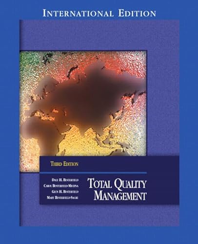 Stock image for Total Quality Management: International Edition for sale by Phatpocket Limited