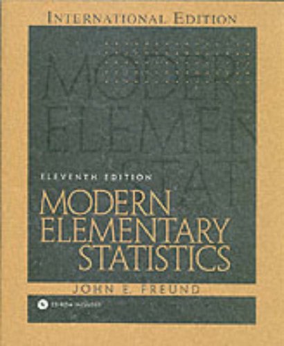Stock image for Modern Elementary Statistics: International Edition for sale by Phatpocket Limited