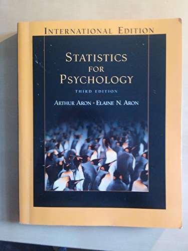 Beispielbild fr Statistics for Psychology: International Edition zum Verkauf von WorldofBooks