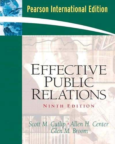 9780131230149: Effective Public Relations: International Edition