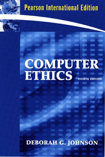 Beispielbild fr Computer Ethics zum Verkauf von Better World Books Ltd