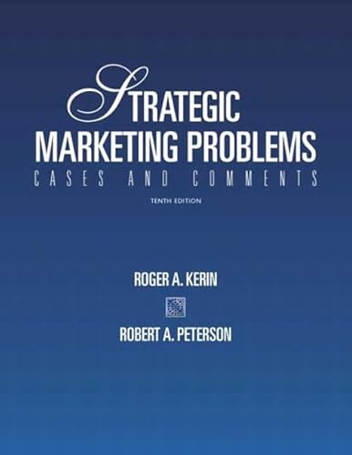 Imagen de archivo de Strategic Marketing Problems: Cases and Comments: International Edition a la venta por Ammareal