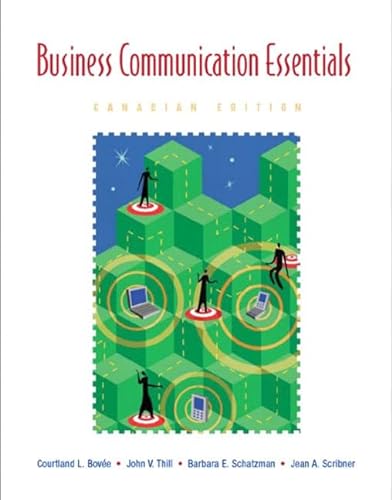 9780131232778: Business Communication Essentials, First Canadian Edition