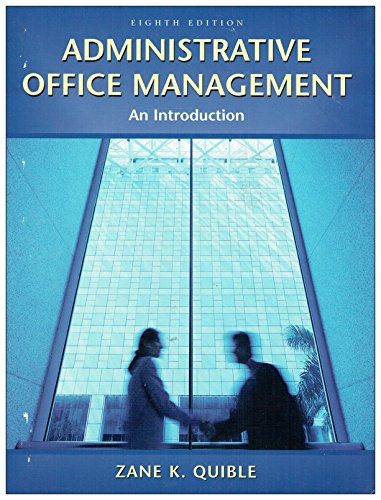 9780131245105: Administrative Office Management: An Introduction