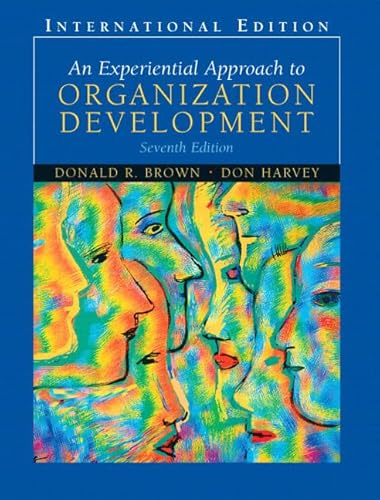 Imagen de archivo de An Experiential Approach to Organization Development a la venta por Better World Books Ltd