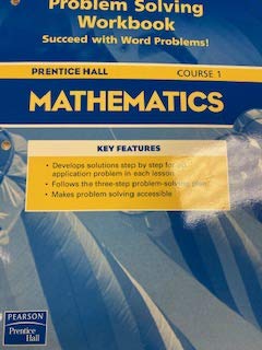 Imagen de archivo de Mathematics Course 1 Guided Problem Solving Workbook a la venta por TextbookRush