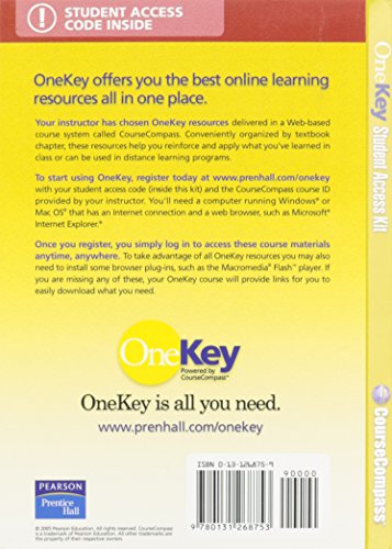 9780131268753: OneKey CourseCompass, Student Access Kit, Principles of Marketing