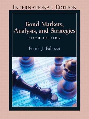 Stock image for Bond Markets, Analysis and Strategies for sale by Better World Books