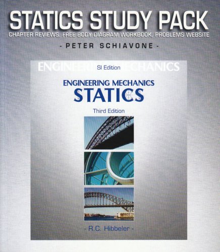 Imagen de archivo de Engineering Mechanics Statics SI Edition Study Pack a la venta por Better World Books