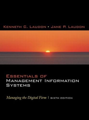 Immagine dell'editore per Essentials of Management Information Systems: Managing the Digital Firm venduto da Anybook.com