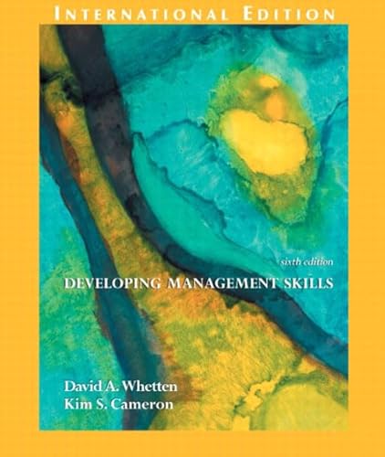 Beispielbild fr Developing Management Skills, 6th.Ed. zum Verkauf von Decluttr