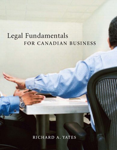 9780131273788: Legal Fundamentals for Canadian Business