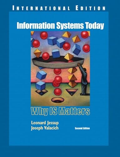 Imagen de archivo de Information Systems Today: Why IS Matters: International Edition a la venta por WorldofBooks