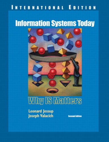 Stock image for Information Systems Today: Why IS Matters: International Edition for sale by WorldofBooks