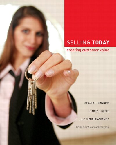 Stock image for Selling Today, Fourth Canadian Edition for sale by Better World Books