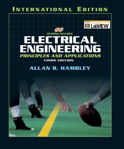 Imagen de archivo de Electrical Engineering: Principles and Applications (International Edition) a la venta por Irish Booksellers