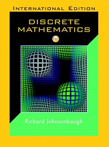 Imagen de archivo de Discrete Mathematics: International Edition a la venta por RECYCLIVRE