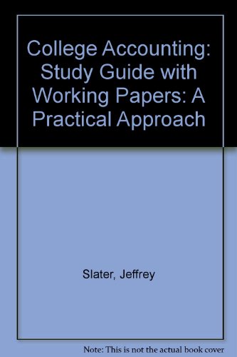 9780131278189: Working Papers: A Practical Approach: Study Guide with Working Papers
