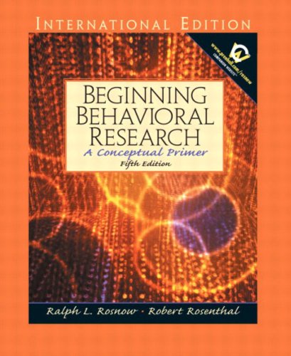 Stock image for Beginning Behavioral Research : A Conceptual Primer for sale by Simply Read Books