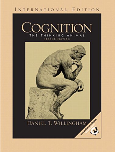 Stock image for Cognition : The Thinking Animal for sale by Better World Books
