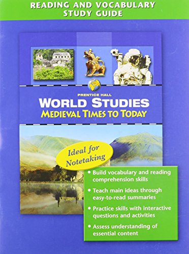Stock image for World Studies - Medieval Times to Today : Reading and Vocabulary Study Guide for sale by Better World Books