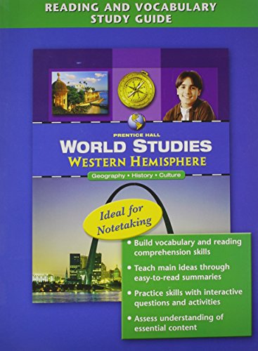 Stock image for WORLD STUDIES WESTERN HEMISPHERE READING AND VOCABULARY STUDY GUIDE ENGLISH 2005C for sale by Iridium_Books