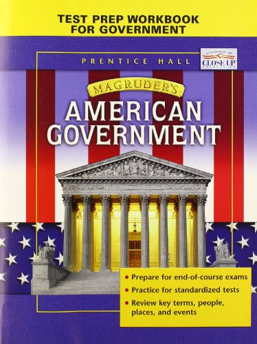 Imagen de archivo de Test Prep Workbook to Accompany Magruder's American Government a la venta por SecondSale