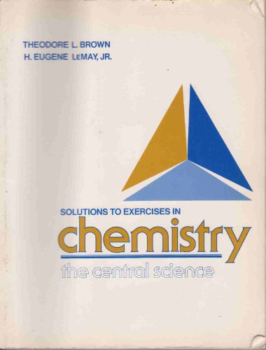 Imagen de archivo de Solutions to exercises in Chemistry, the central science a la venta por HPB-Red