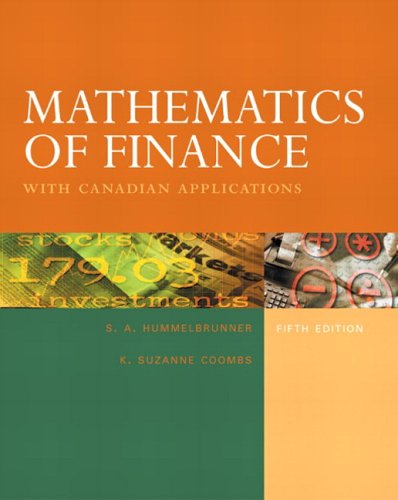 Stock image for Mathematics of Finance with Canadian Applications, Fifth Edition for sale by SecondSale