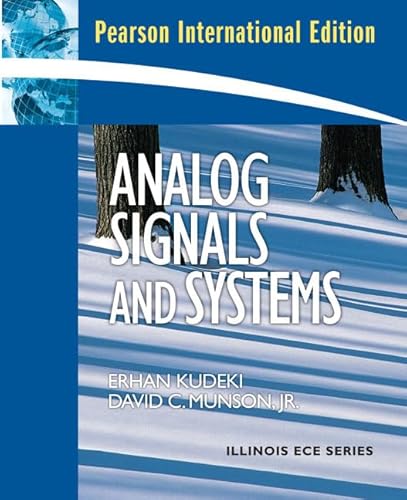 Stock image for Analog Signals and Systems: International Edition for sale by Ammareal