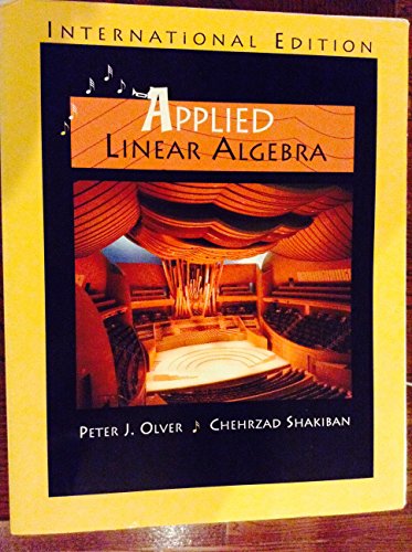 9780131293281: Applied Linear Algebra - International Edition