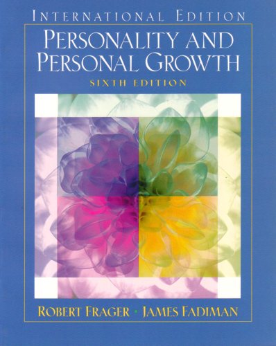 Stock image for Personality and Personal Growth: InteFrager Ph.D., Robert; Fadiman Ph for sale by Iridium_Books