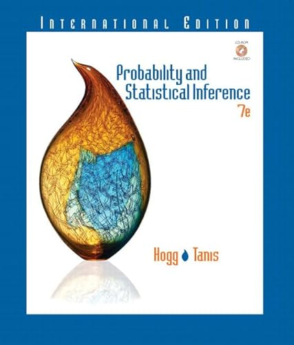 Stock image for PROBABILITY AND STATISTICAL INFERENCE:(INTERNATION for sale by Iridium_Books