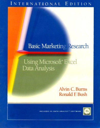 Stock image for Basic Marketing Research: Using Microsoft Excel Data Analysis: International Edition for sale by WorldofBooks