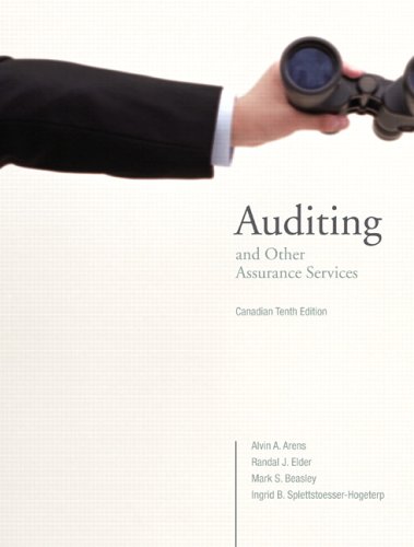 Imagen de archivo de Auditing and Other Assurance Services, Tenth Canadian Edition a la venta por Better World Books