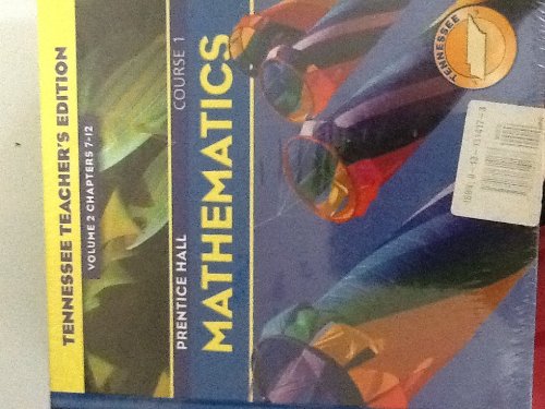9780131314177: Mathematics - Course 1 - Tennessee Teacher's Edition - Volumes 1 & 2