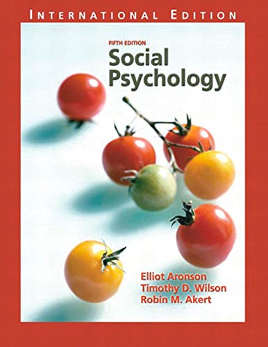 Stock image for Social Psychology for sale by Better World Books Ltd