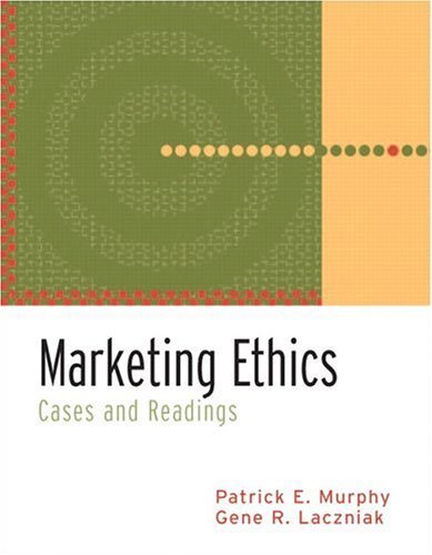 Immagine dell'editore per Marketing Ethics: Cases And Readings venduto da BooksRun