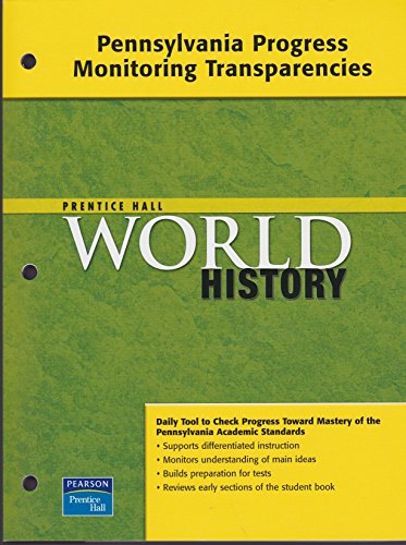 Imagen de archivo de Progress Monitoring Transparencies Prentice Hall World History a la venta por Nationwide_Text