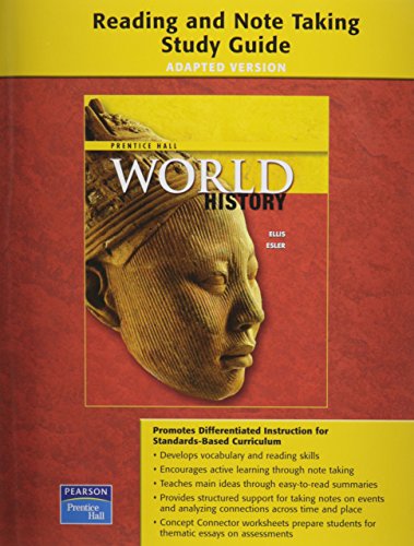 Imagen de archivo de PRENTICE HALL WORLD HISTORY ADAPTED READING AND NOTE TAKING STUDY GUIDE SURVEY 2007 a la venta por Nationwide_Text