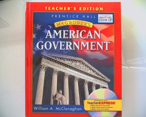 Imagen de archivo de Magruder's American Government, California Teacher's Edition a la venta por Books Unplugged