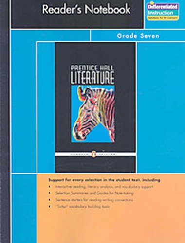 Stock image for Prentice Hall Literature Penguin Edition Readers Notebook Grade 7 8th Edition 2007c for sale by ThriftBooks-Atlanta